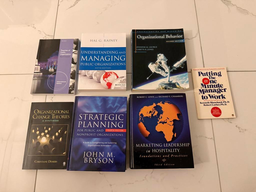 7 managementboeken organisatie, strategie, verandering, Ophalen of Verzenden, Gamma, Zo goed als nieuw, WO