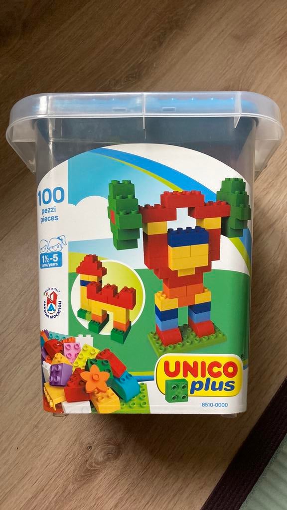 Unico plus bouwstenen, lijkt op duplo., Kinderen en Baby's, Speelgoed | Bouwstenen, Ophalen of Verzenden, Zo goed als nieuw