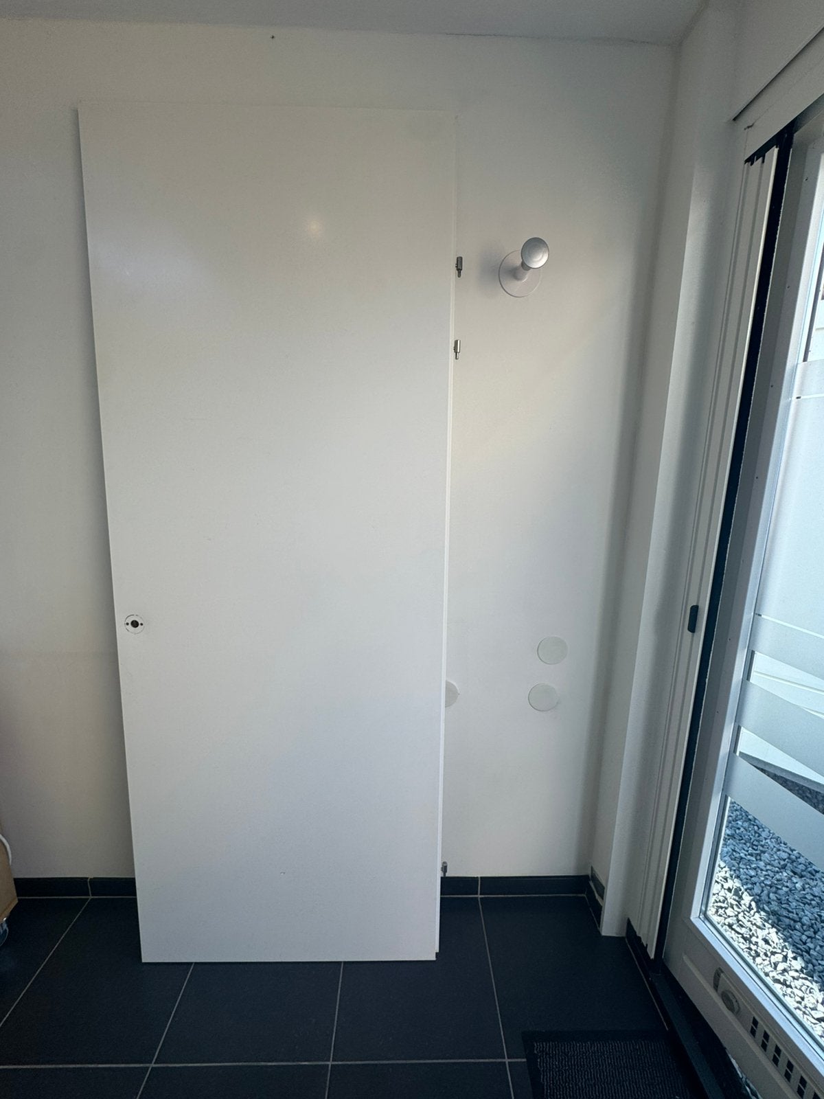 Opdek deur, merk Svedex, kleur ral 9010, limksdraaiend, Ophalen, 80 tot 100 cm, 215 cm of meer, Binnendeur