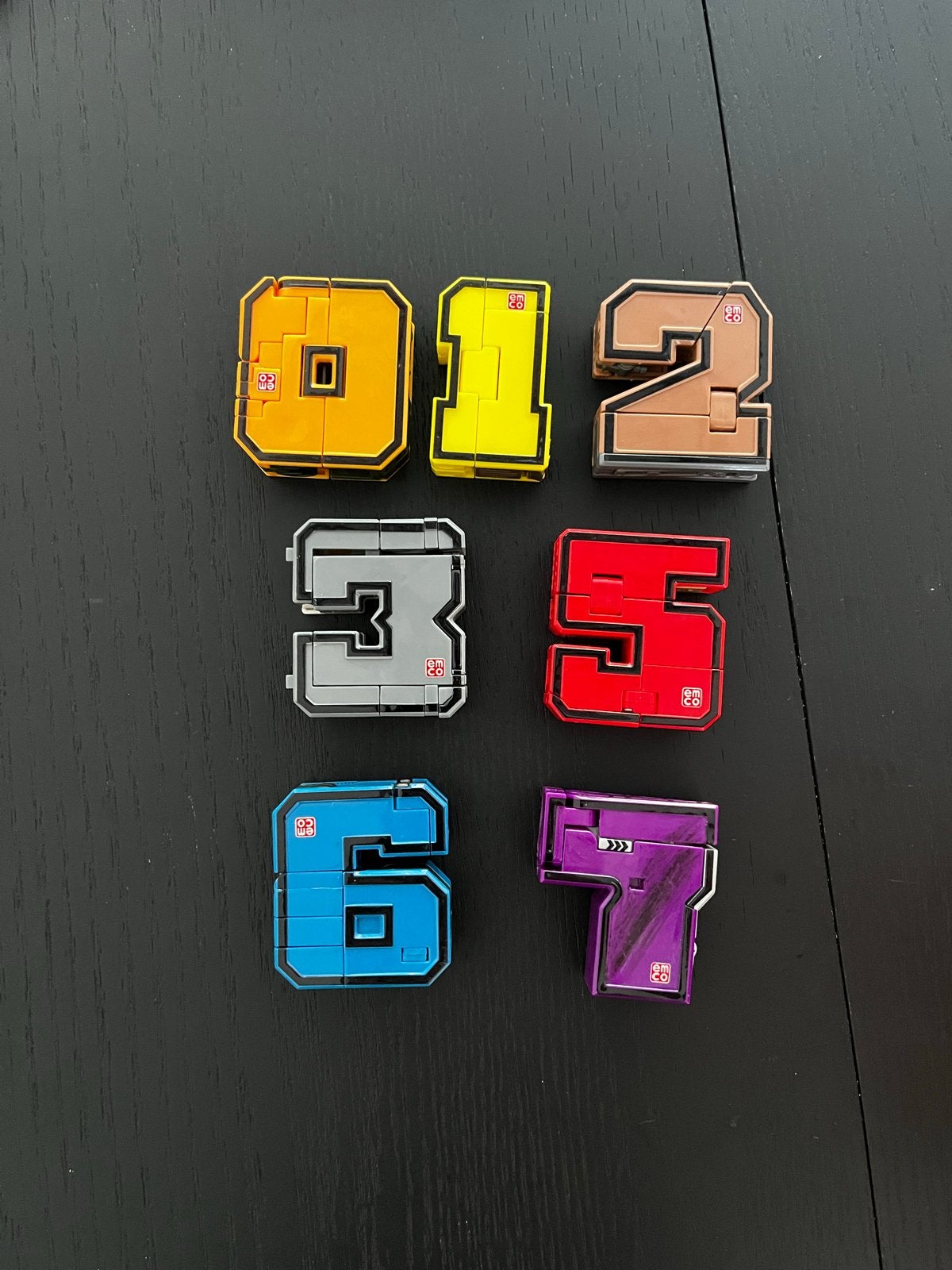 Emco Pocket Morphers Cijfers 0, 1, 2, 3, 5, 6, 7, Ophalen, Gebruikt