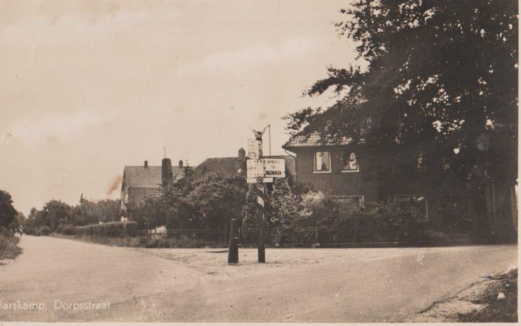 Oude ansichtkaart Harskamp, Dorpsstraat - Gelderland, Verzamelen, Verzenden, Voor 1920, Gelopen, Gelderland