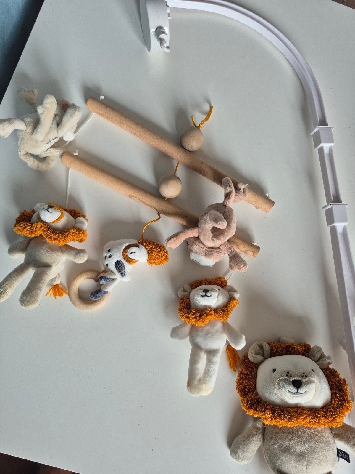 Muziekmobiel Prenatal en muziekknuffel met trekkoord, Ophalen, Gebruikt, Mobiel, Met geluid