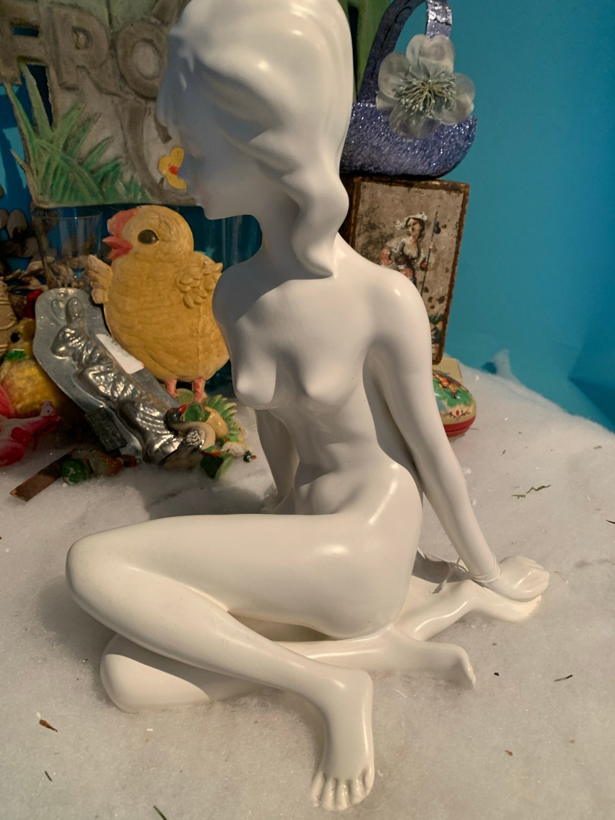 Prachtige Goebel Naakte Schone Beeldje - Wit Keramiek, Antiek en Kunst, Ophalen of Verzenden, Beeld, 20 - 50 cm, Gemerkt