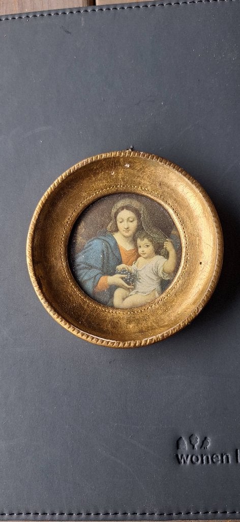 Maria  met de druiven en kindje Jezus, Antiek en Kunst, Ophalen of Verzenden