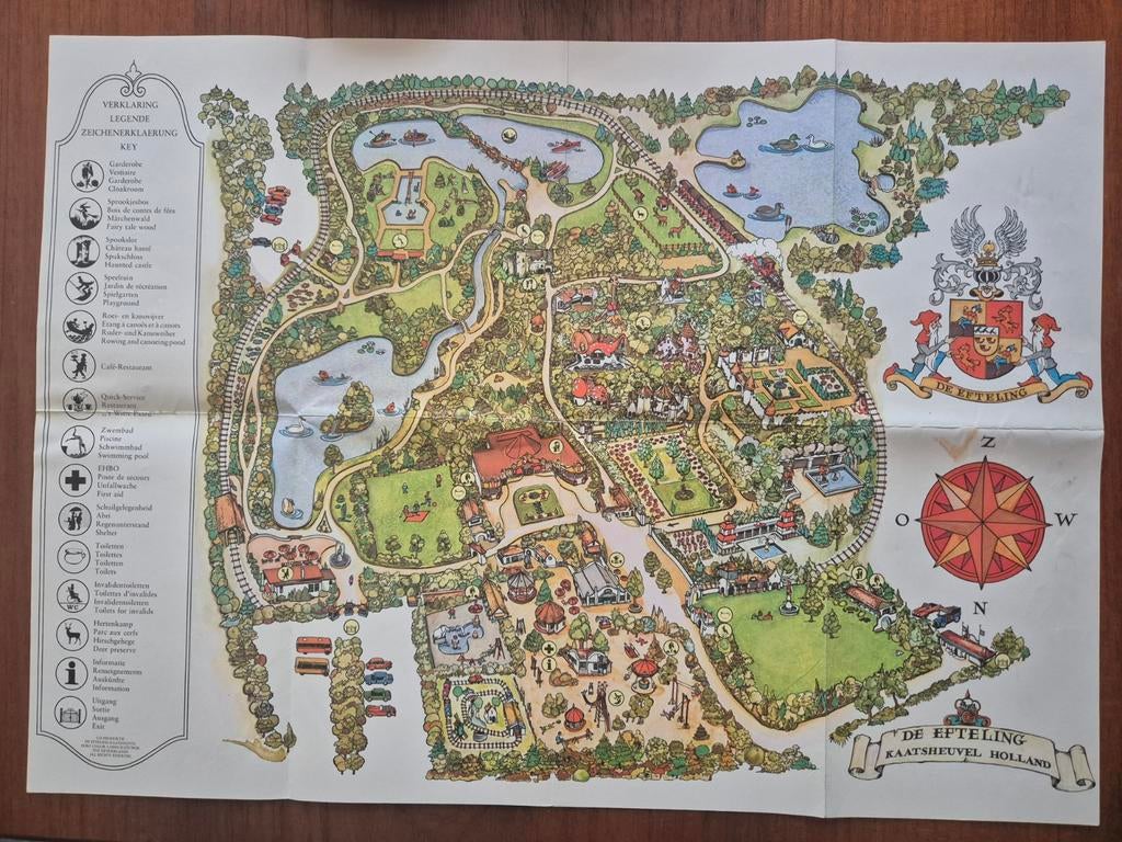 Efteling plattegrond, Verzamelen, Efteling, Ophalen of Verzenden, Nieuw, Overige typen