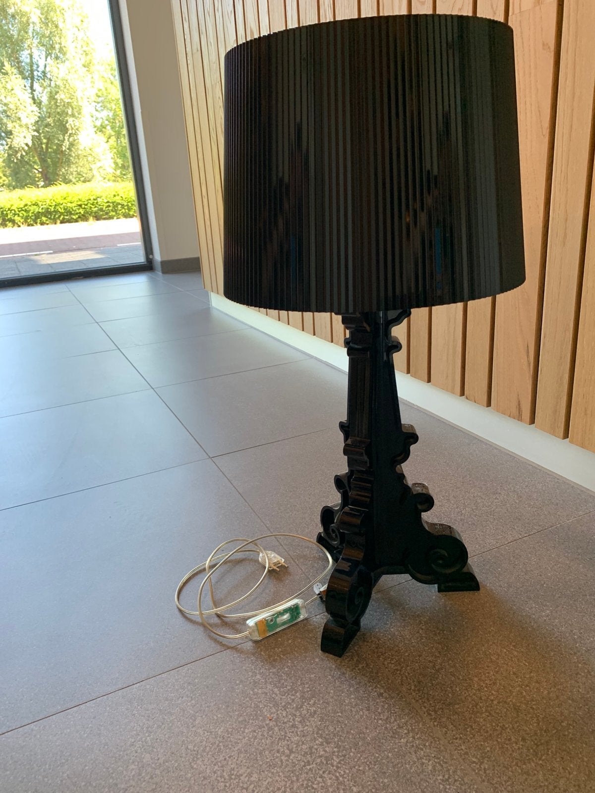 Kartell Bourgie lamp zwart, Huis en Inrichting, Ophalen, Gebruikt, Overige merken, E14 (klein)