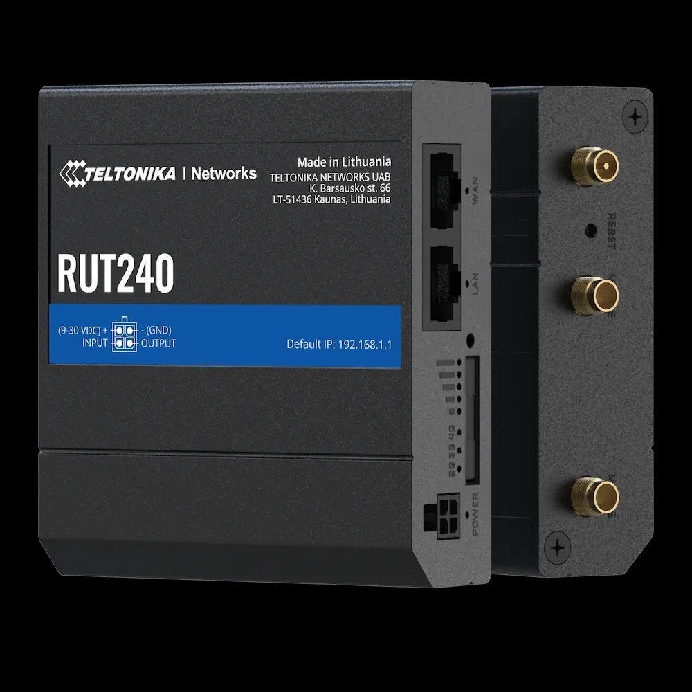 Teltonika RUT240 4G LTE Router - Compact & Betrouwbaar, Computers en Software, Ophalen of Verzenden, Zo goed als nieuw, Router met modem