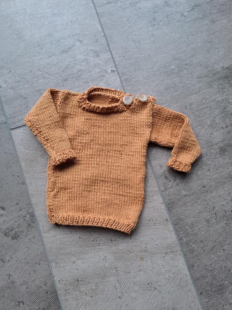 Klein babytruitje eigengebreid, Ophalen of Verzenden