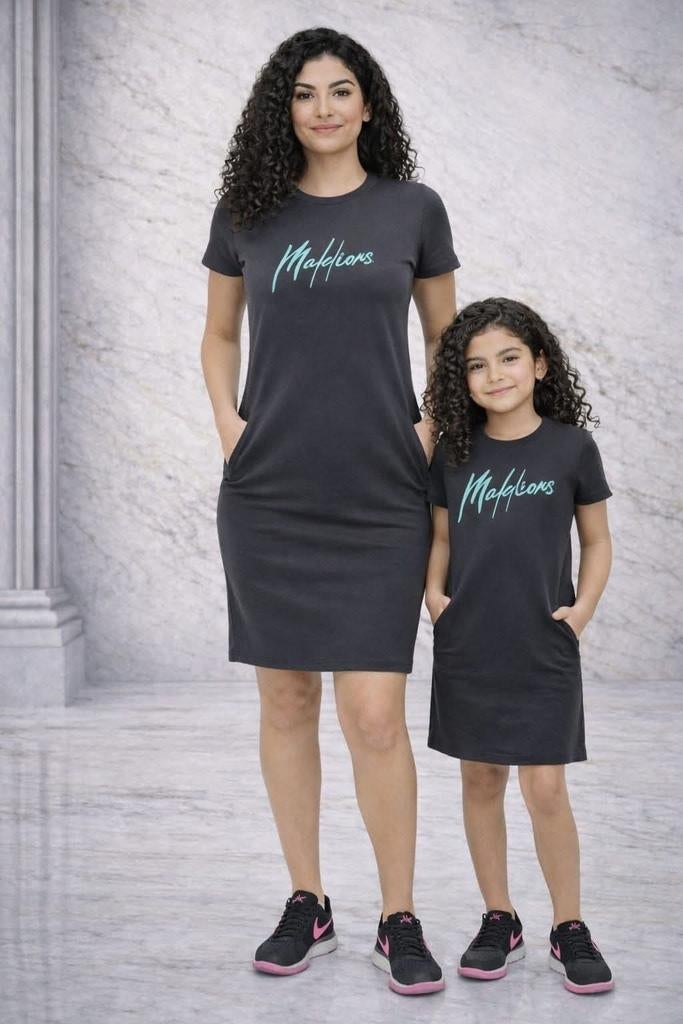 Malelions Dames & Kinderen Zomer Jurken - Moeder Dochter Set, Kleding | Dames, Jurken, Maat 38/40 (M), Malelions, Zwart, Nieuw