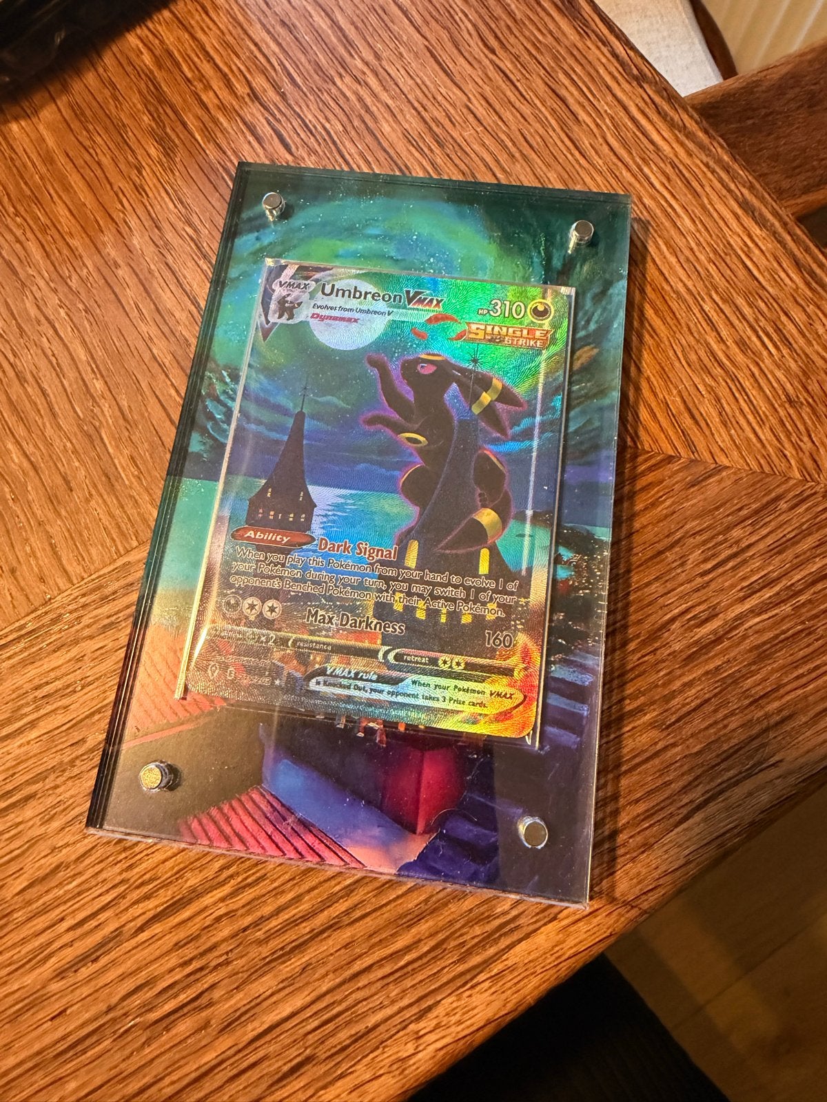 Pokémon Kaart: Umbreon VMAX (Alternatieve Kunst), Hobby en Vrije tijd, Ophalen of Verzenden, Zo goed als nieuw, Losse kaart, Foil
