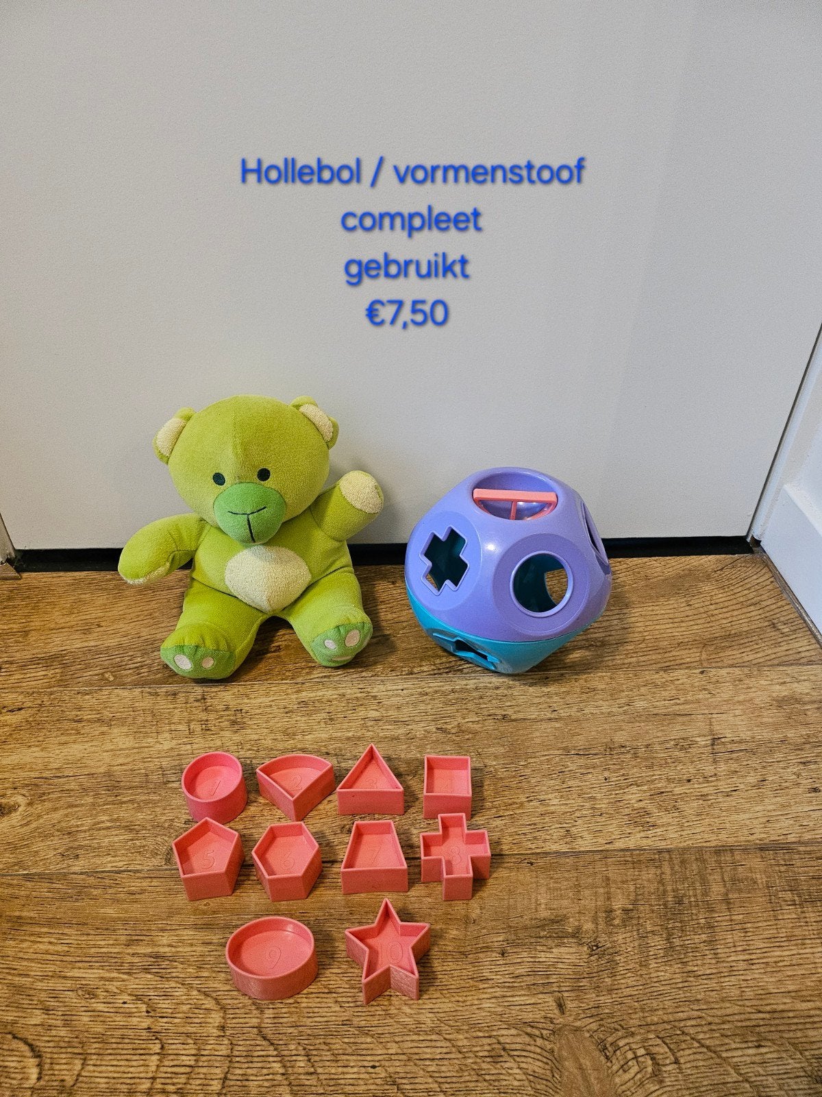 Tupperware tuppertoys Hollebol vormenstoof lila €7,50, Ophalen of Verzenden, Gebruikt, Overige kleuren, Overige typen