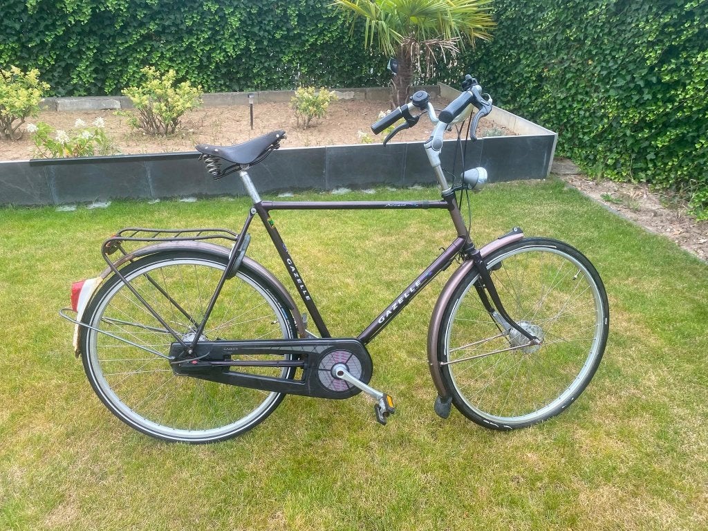 (stations) FIETS (heren), Fietsen en Brommers, Ophalen, Gebruikt, Versnellingen, 56 cm of meer