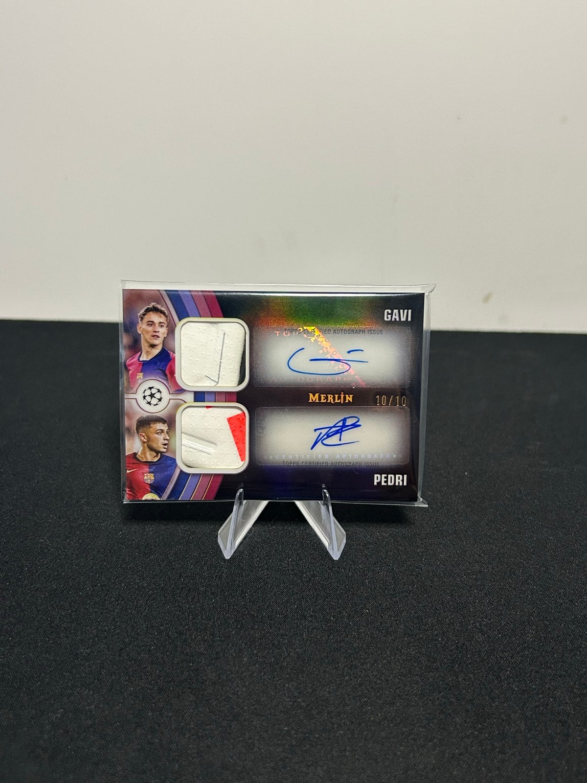 Gavi & Pedri Topps Merlin Autograph 10/10, Ophalen of Verzenden, Zo goed als nieuw, Buitenlandse clubs, Spelerskaart