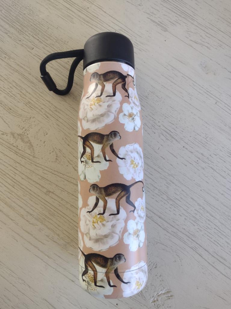 Thermoskan met leuke opdruk., Ophalen of Verzenden, Zo goed als nieuw, Overige stijlen