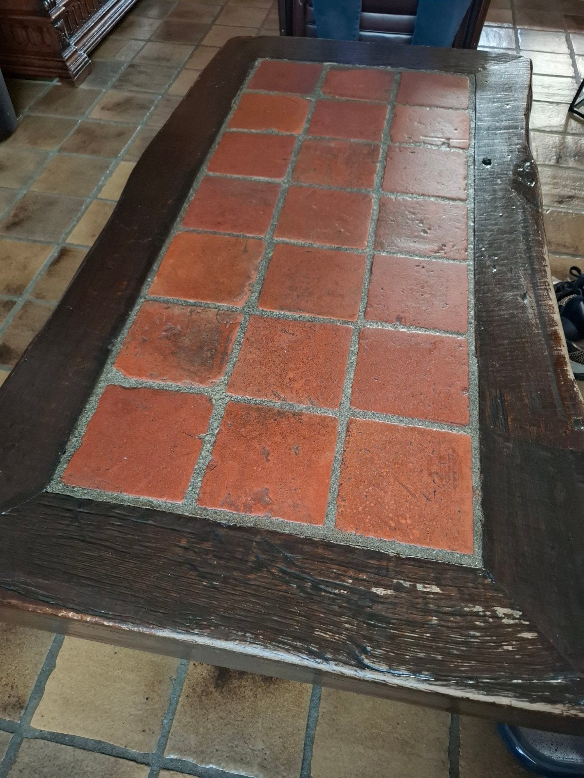 Antieke Salontafel met Originele Plavuizen, Ophalen