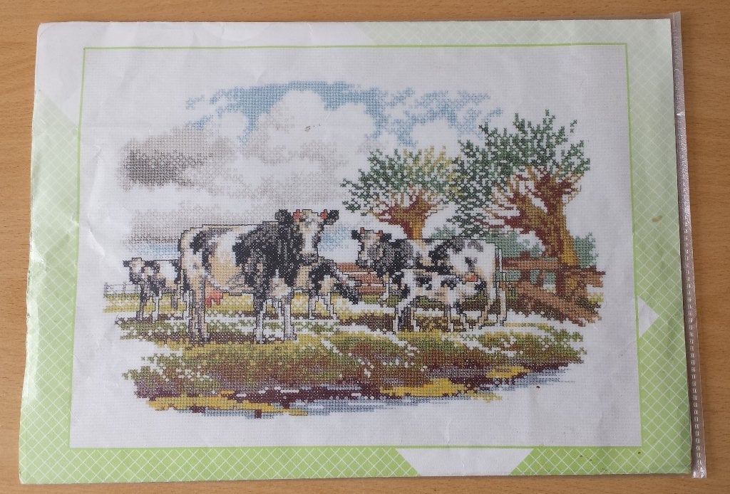 Koeien in de Wei Patroon - Pako - 1995, Patroon, Ophalen of Verzenden, Handborduren, Nvt