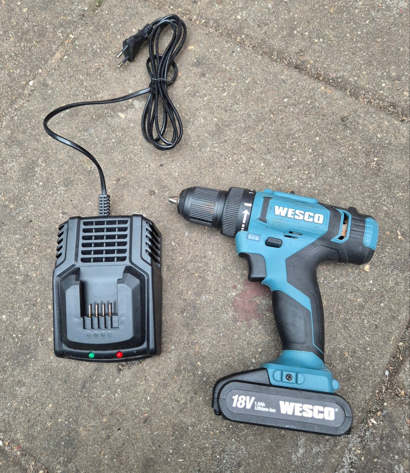 te koop wesco accuboormachine (18volt) in nette staat, Ophalen, Gebruikt, Boormachine