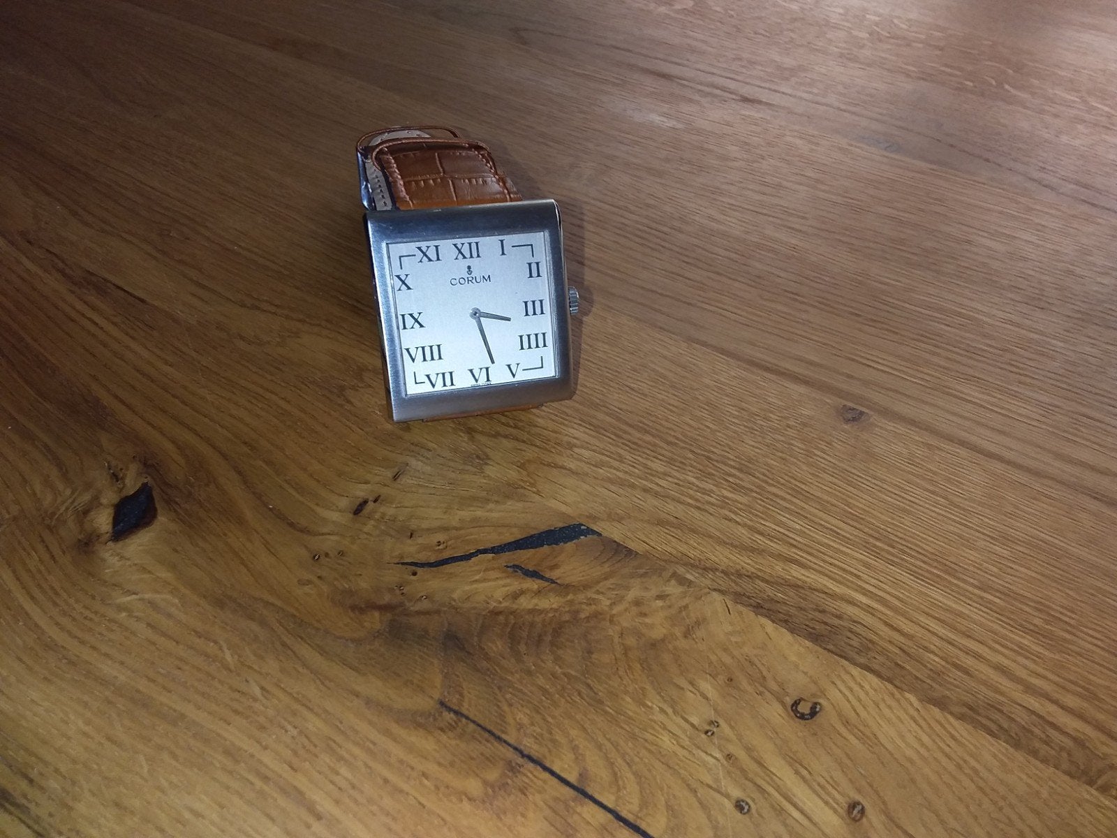 mooi origineel CORUM Buckingham herenhorloge, Sieraden, Tassen en Uiterlijk, Ophalen of Verzenden, Zo goed als nieuw, Leer, Overige merken