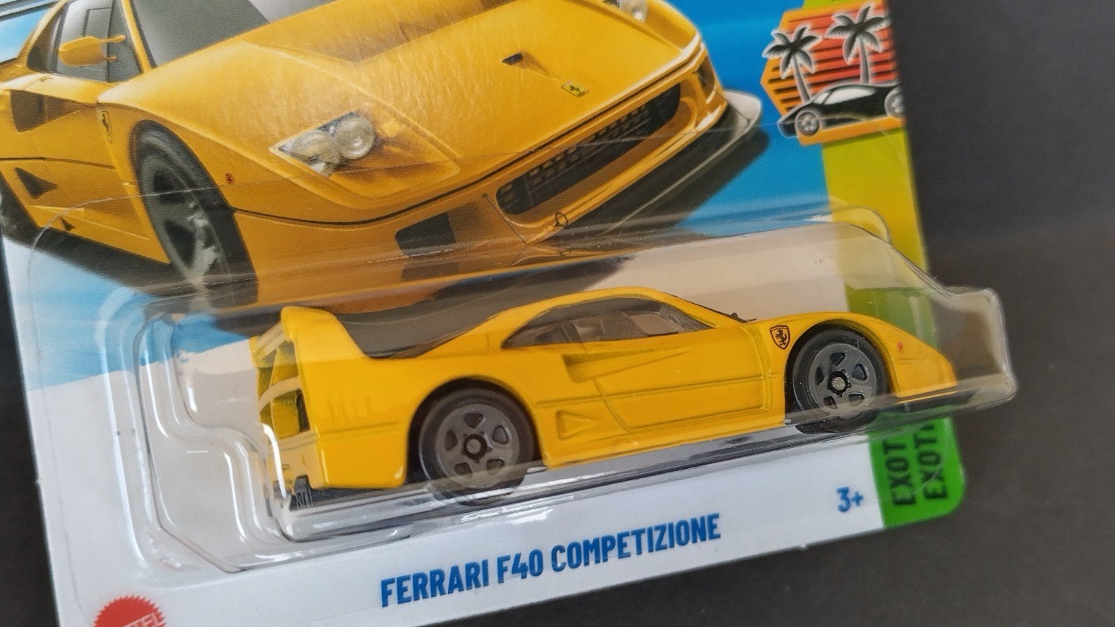 Ferrari F40 Competizione Yellow 1:64 Hotwheels Pol, Hobby en Vrije tijd, Auto, Verzenden, ., Nieuw