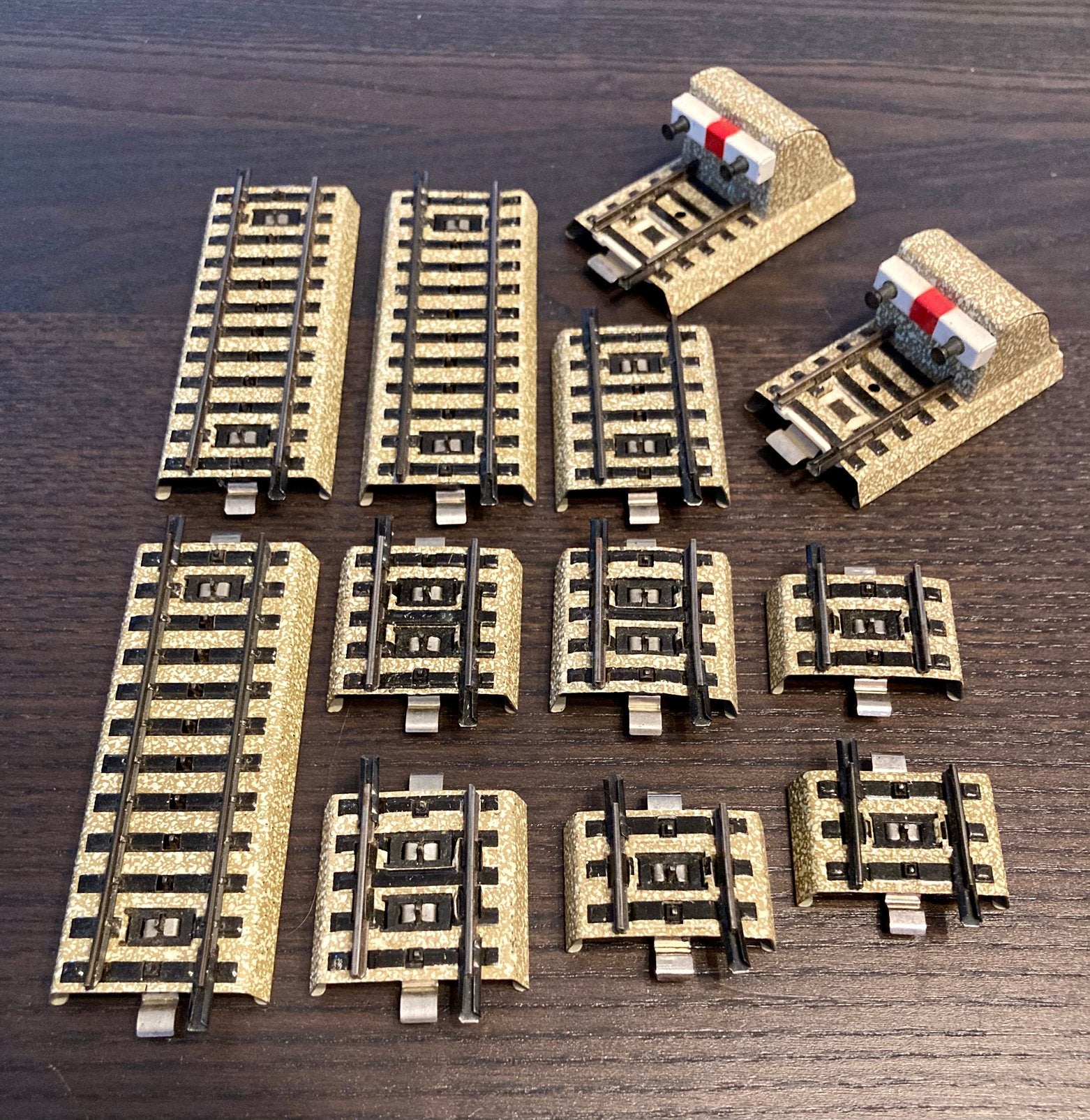 Vintage Märklin set kleine treinrails delen o.a. stootblok, Hobby en Vrije tijd, Ophalen of Verzenden, Gebruikt