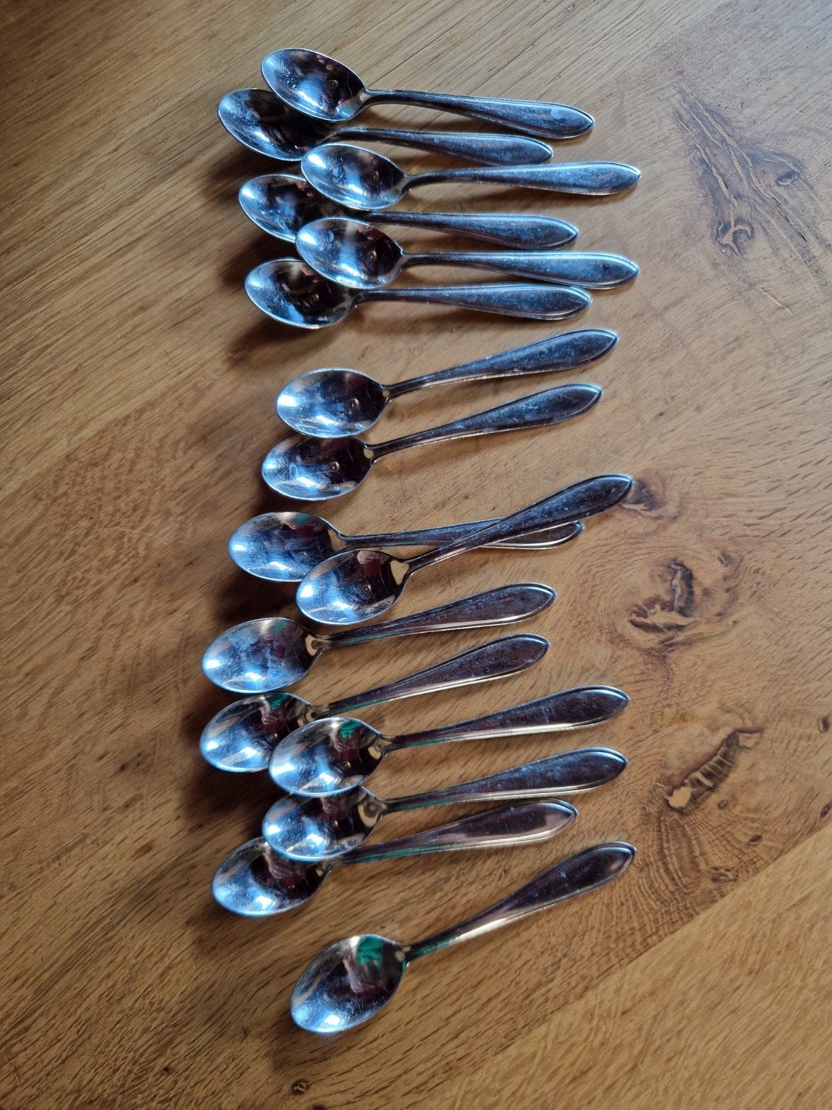 Set van 16 Amefa 18/10 lepeltjes, Antiek en Kunst, Antiek | Bestek, Ophalen of Verzenden