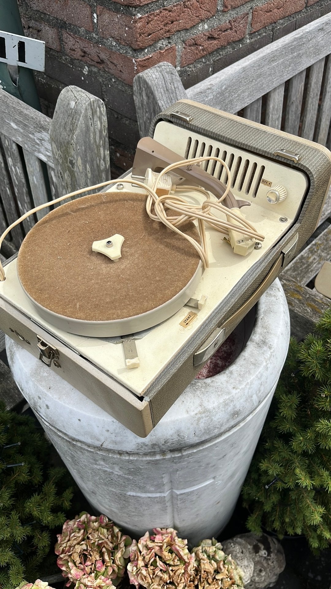Vintage Philips platenspeler AG 9148/95A uit 1959, Ophalen of Verzenden