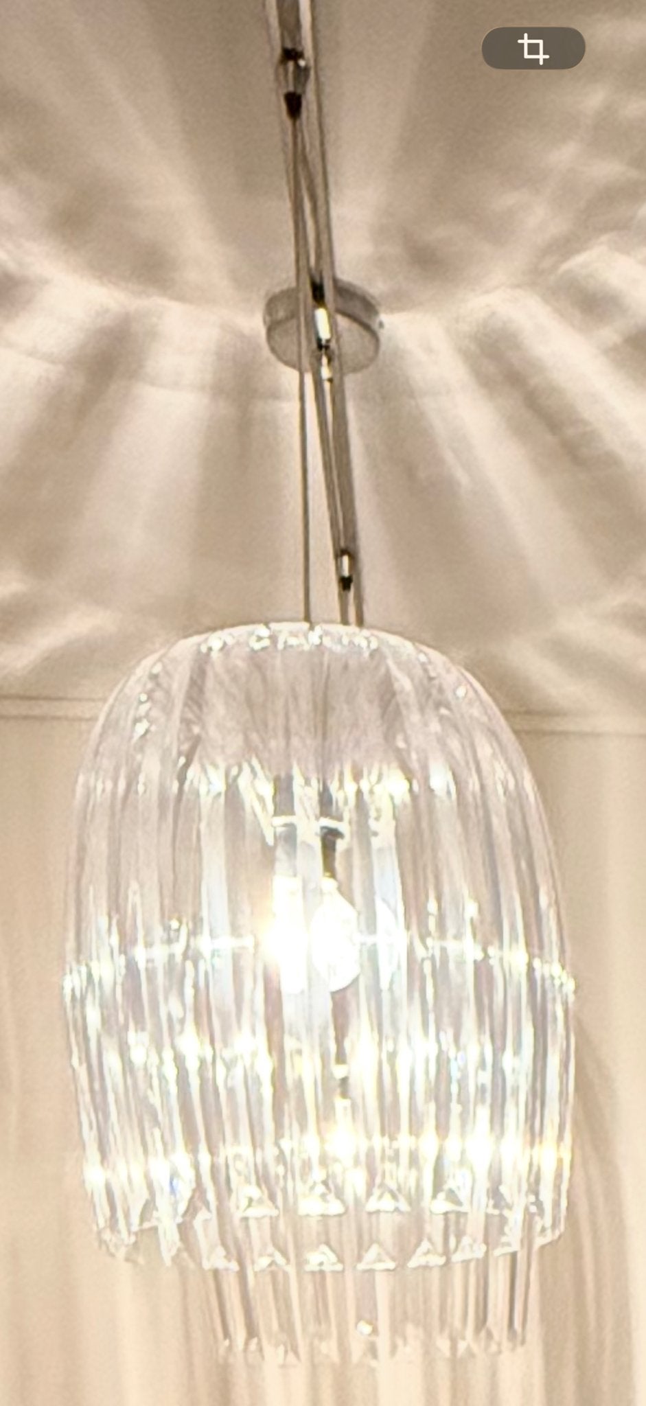 Design hanglampen eettafel plexiglas (2), Ophalen, Kunststof, Modern  maar sfeervol, E27 (groot)