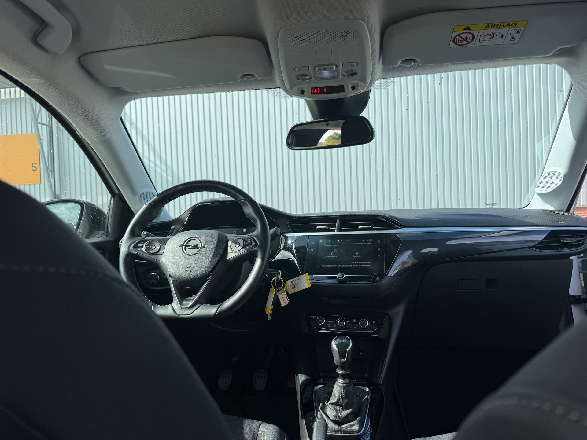 Opel Corsa 1.2 GS Line - Summit White/Marvel Black - Carplay, Auto's, Voorwielaandrijving, Gebruikt, Handgeschakeld, 3 cilinders