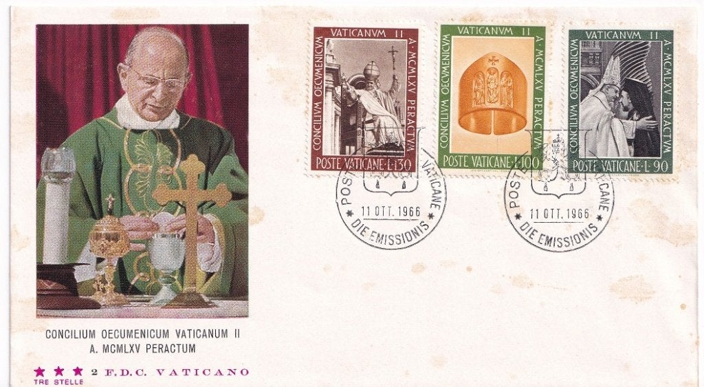 Kavel va-01 first Day Cover Vaticaanstad met naam paus, Postzegels en Munten, Postzegels | Eerstedagenveloppen, Ophalen of Verzenden