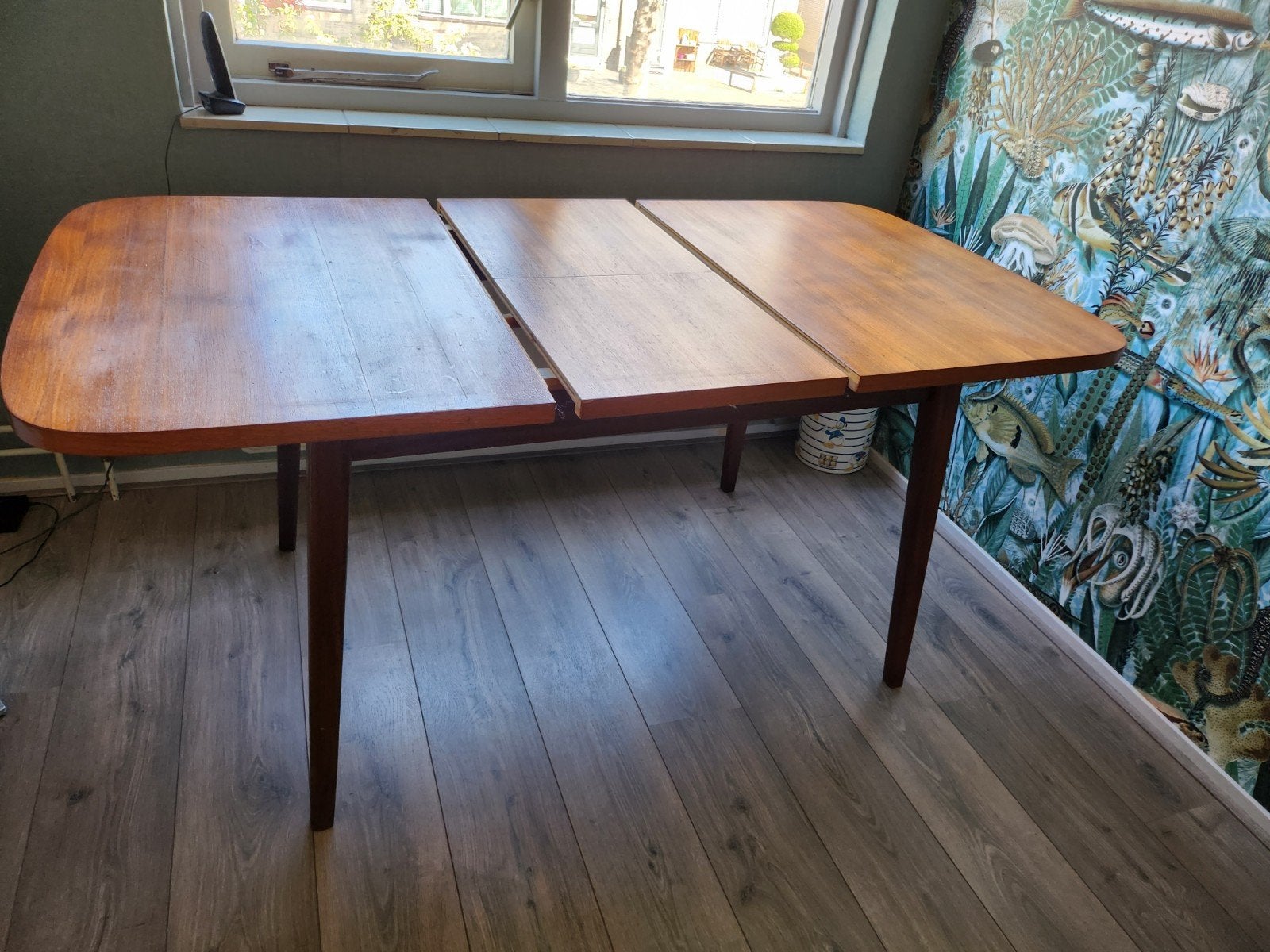 Eettafel jaren 60, retro, Ophalen, Gebruikt, 100 tot 150 cm, 50 tot 100 cm