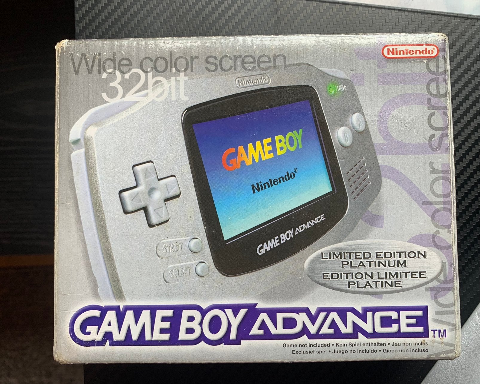 Gameboy Advance Limited Edition Platinum Compleet in doos, Verzenden, Zo goed als nieuw, Game Boy Advance