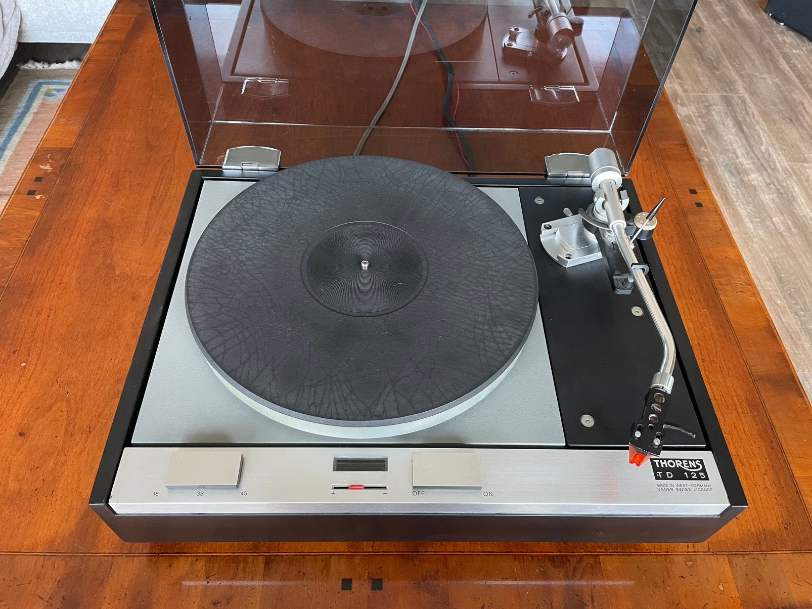 Thorens td 125, Ophalen, Zo goed als nieuw, Platenspeler, Thorens