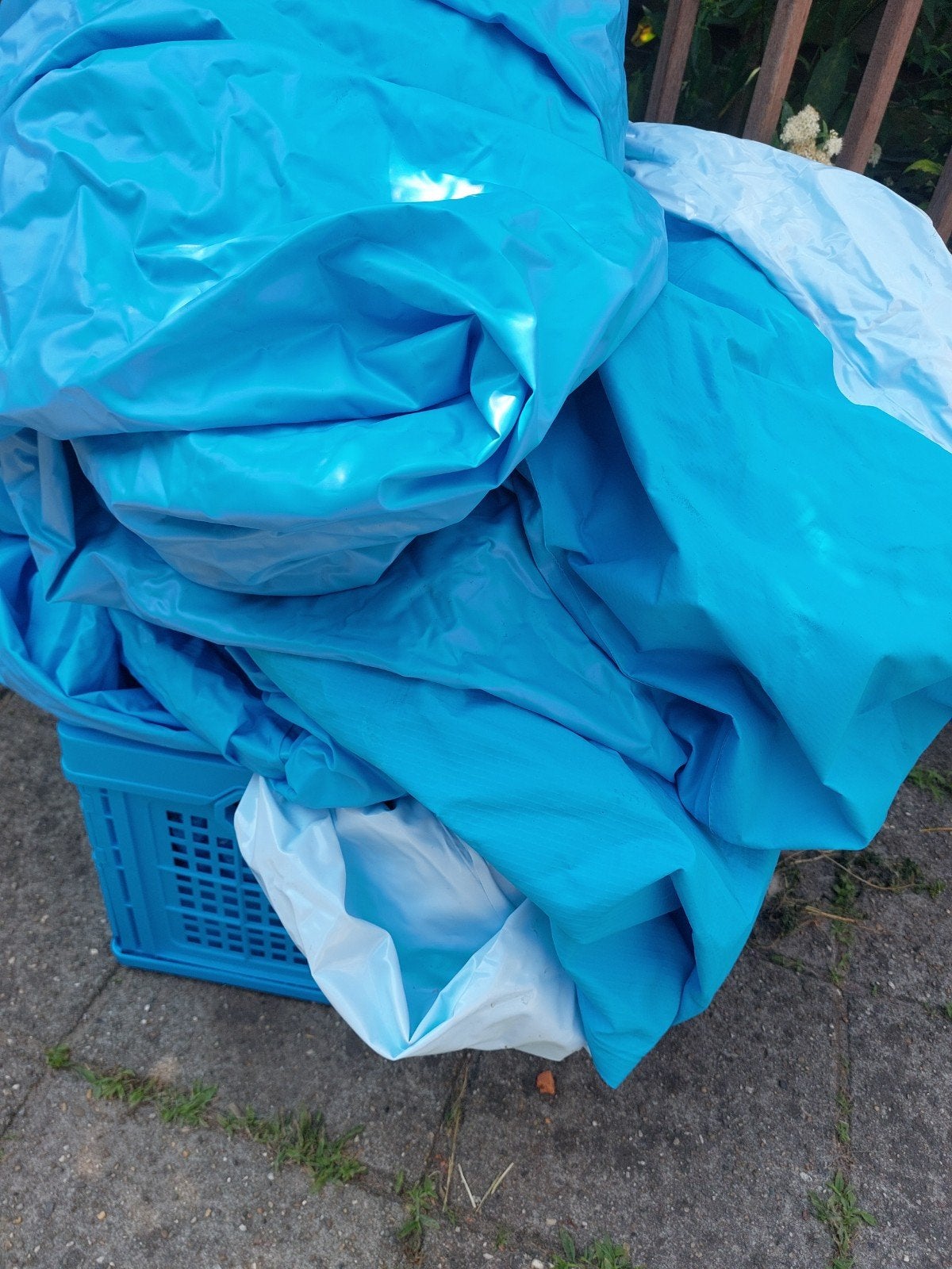 Gratis geplakt zwembad en kinderzwembad, Ophalen, Afdekzeil