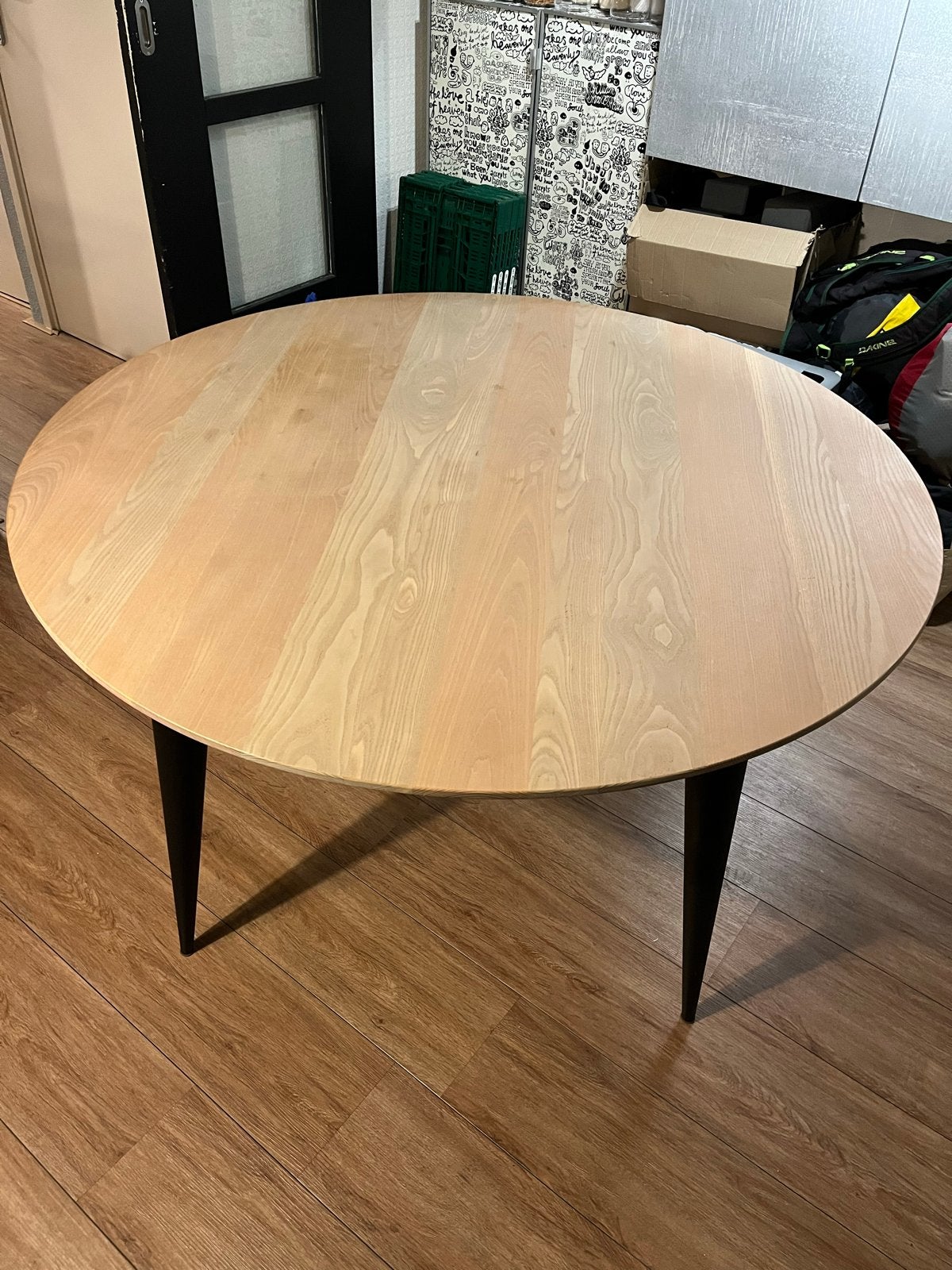 Arco eettafel 128cm, Ophalen, Gebruikt, 100 tot 150 cm, Rond