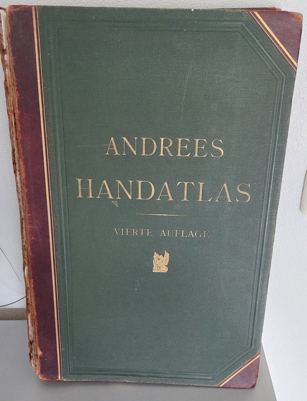Andrees Handatlas - Vierde Auflage (Antiek), Gelezen, Overige atlassen, Ophalen of Verzenden, 1800 tot 2000