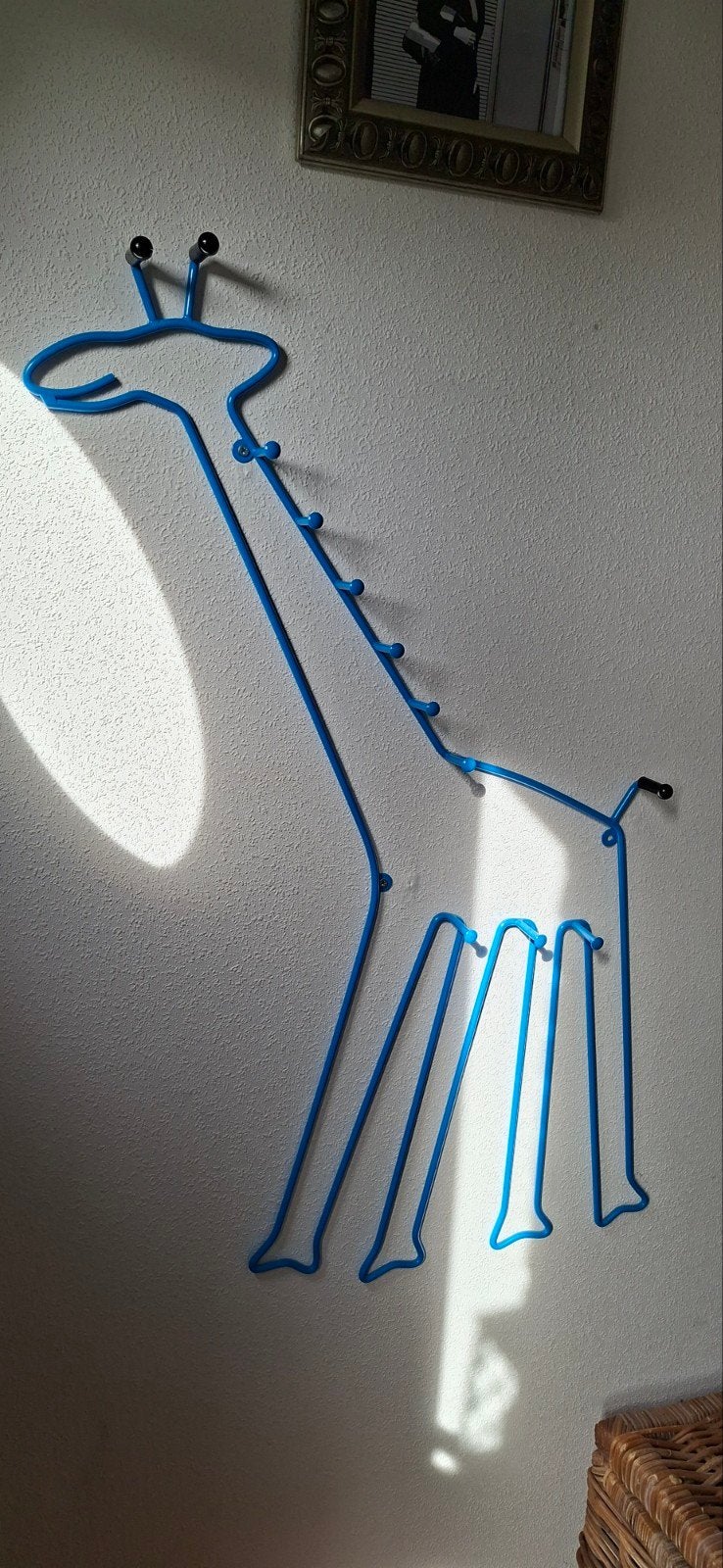 Leuke blauwe giraf kapstok voor kinderkamer, Ophalen, Gebruikt, 100 tot 150 cm, Metaal