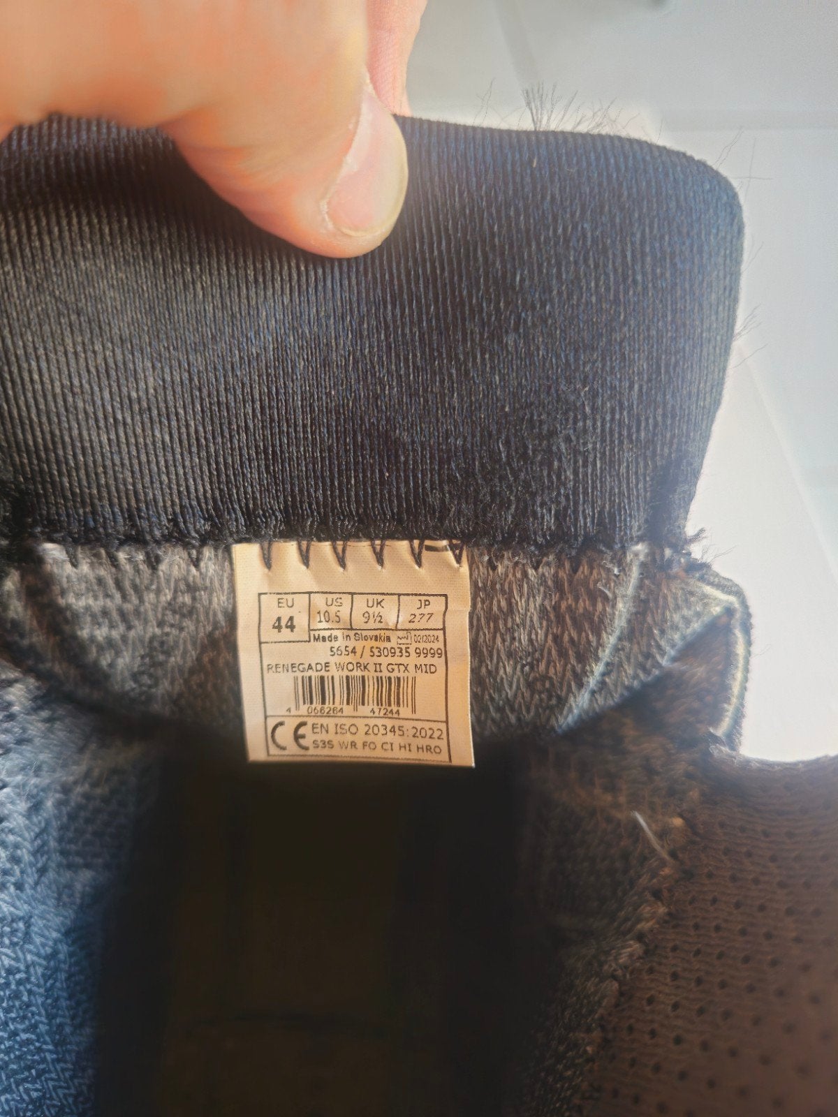 Lowa Renegade Work GTX Mid werkschoenen - Maat 44, Kleding | Heren, Lowa, Zwart, Ophalen of Verzenden, Werkschoenen