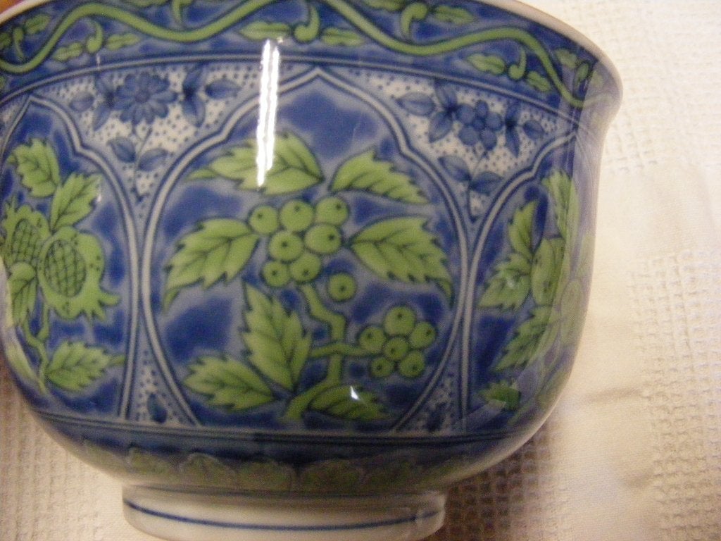 Kommetje. blauw groen, Ophalen of Verzenden