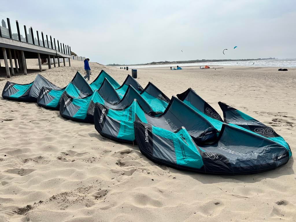 Slingshot code v1 5-6-7-9-12m, Watersport en Boten, Kitesurfen, Geen board, Ophalen of Verzenden, Zo goed als nieuw, 12 m²