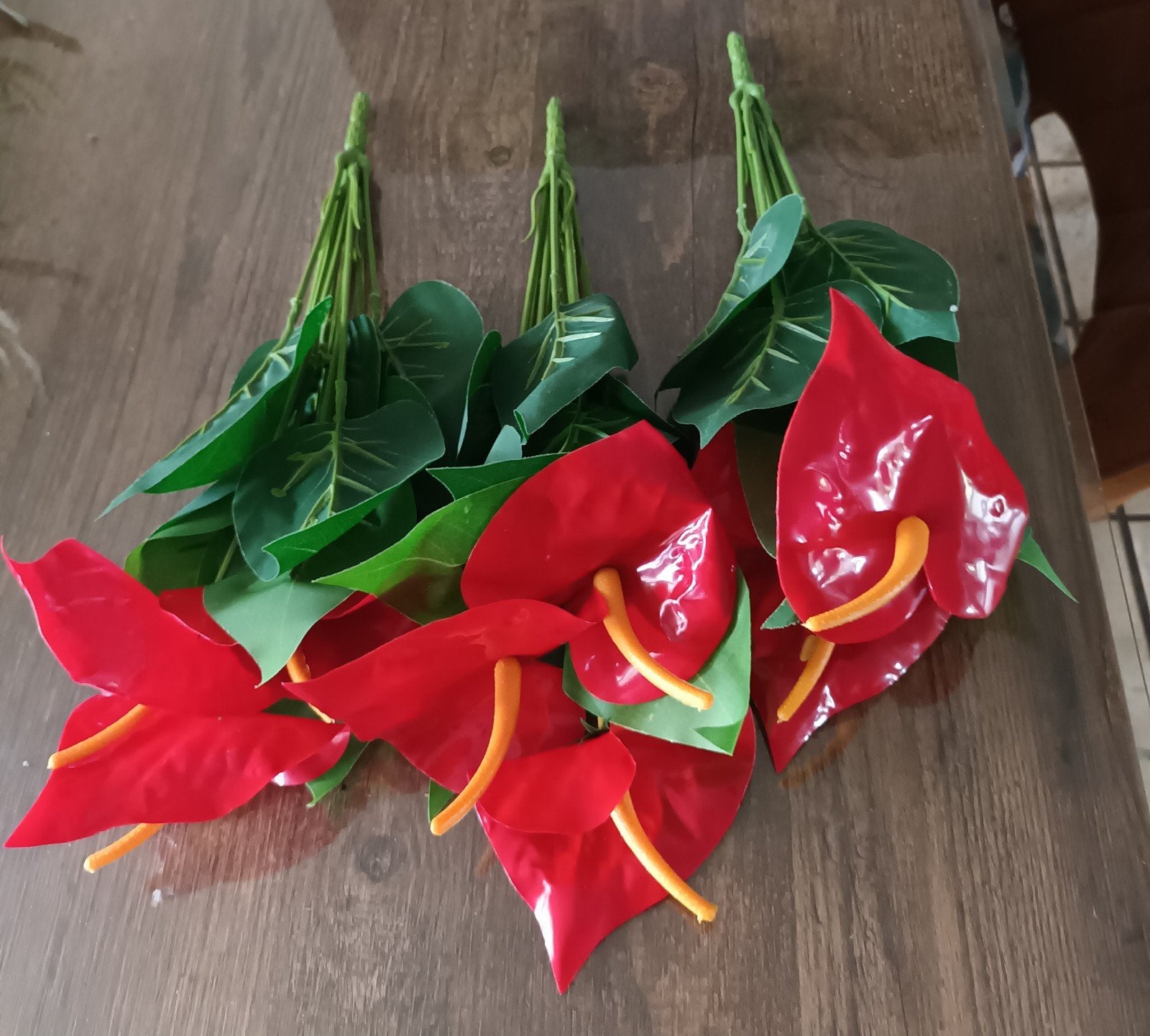 Anthurium kunst 3x, Huis en Inrichting, Ophalen