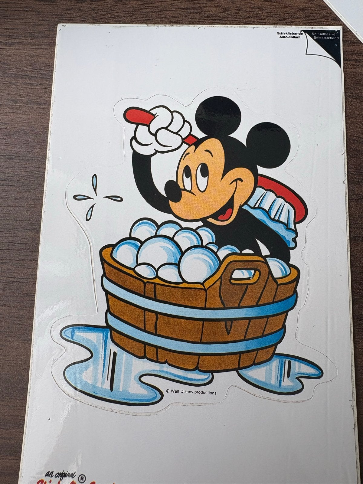 Vintage Mickey Mouse Stick-On Cards - Diverse Ontwerpen, Ophalen of Verzenden, Zo goed als nieuw, Wanddecoratie