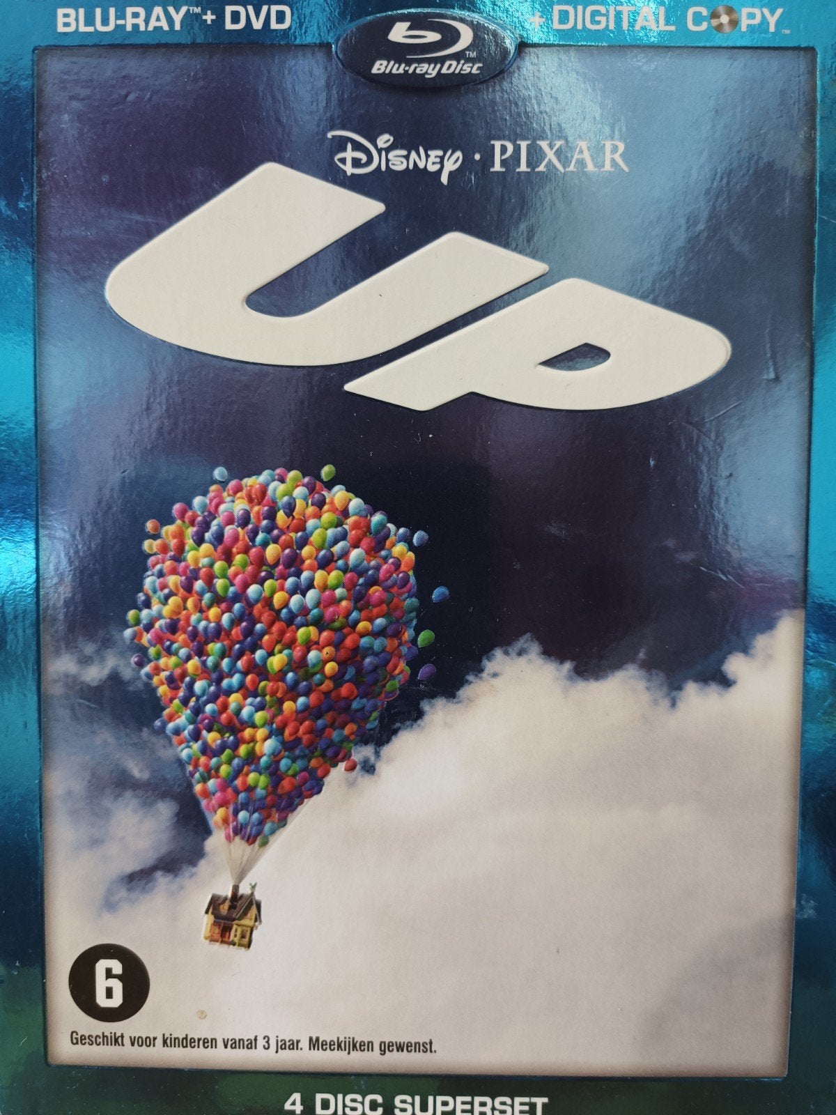 Disney Pixar UP Bluray + DVD 4 Disc Superset NL ZGAN, Inclusief DVD, Alle leeftijden, Nederlands, Ophalen of Verzenden