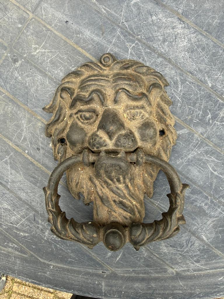 Duerklopper van metaal ongeveer 10 cm, Huis en Inrichting, Deurbellen, Ophalen, Gebruikt