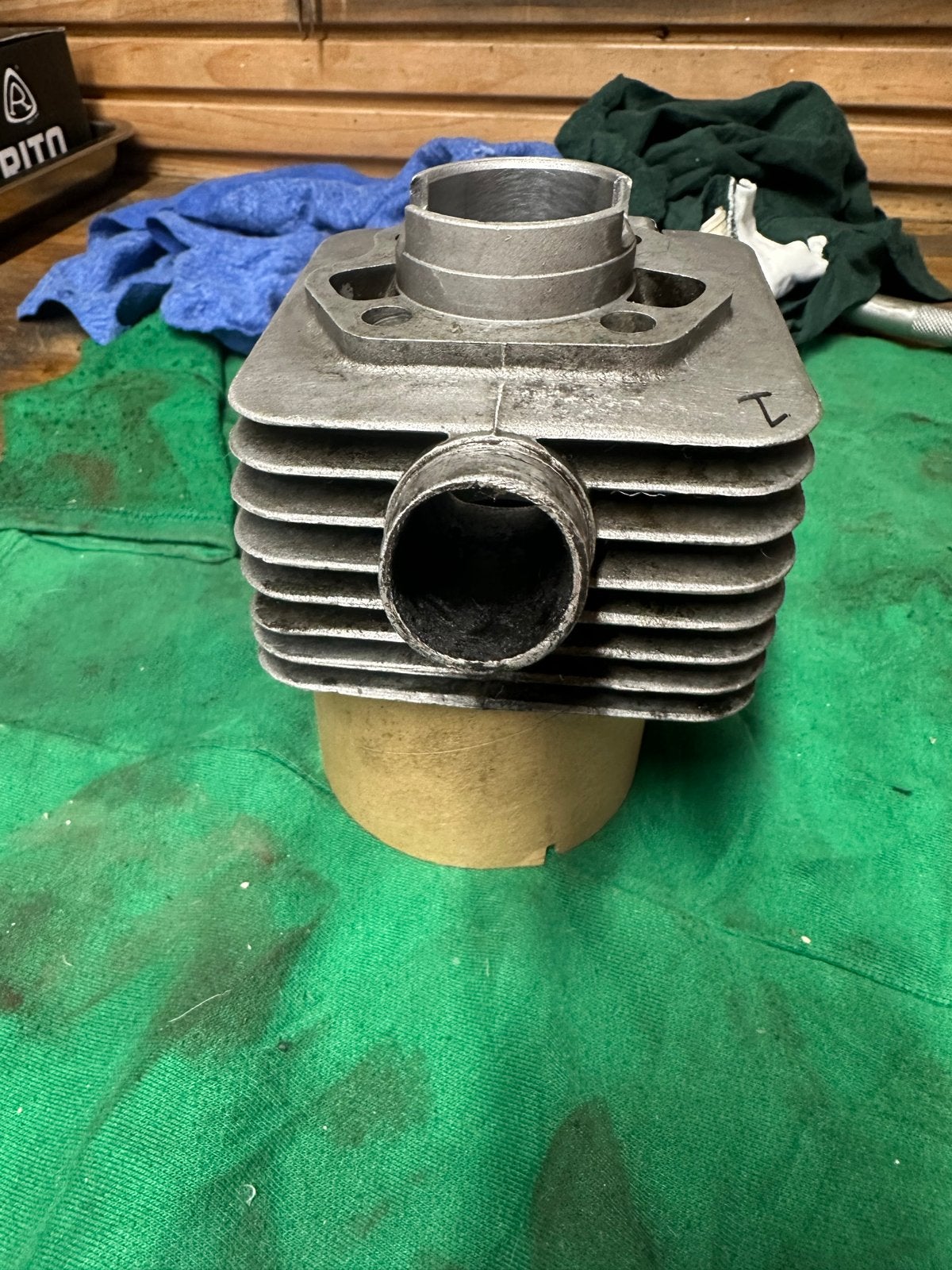Kreidler cilinder 40mm geforceerde koeling 32mm tuit, Ophalen of Verzenden, Gebruikt, Cilinder