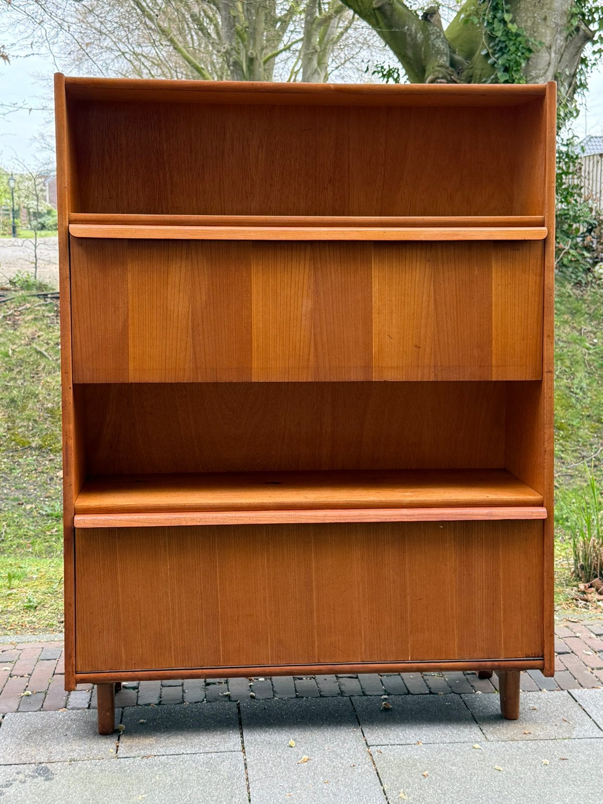 Pastoe stijl secretaire, Ophalen, Teakhout, Scandinavisch, 50 tot 100 cm