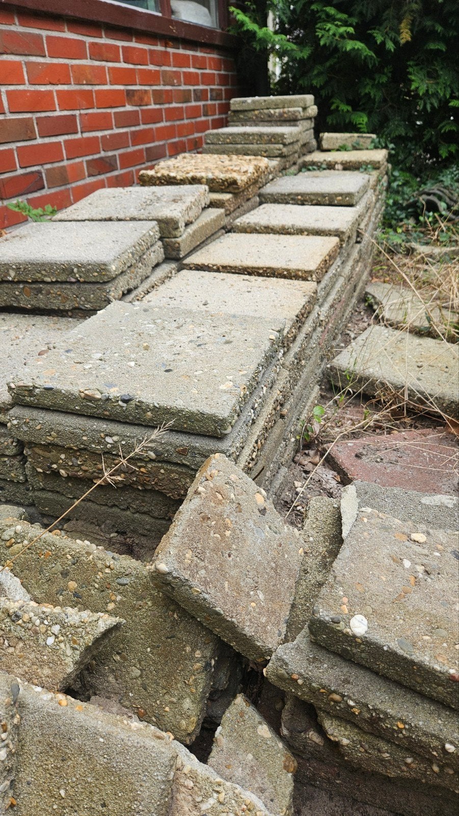GRATIS Stoeptegels 30x30, Tuin en Terras, Tegels en Klinkers, Ophalen, Gebruikt, 10 m² of meer, Beton