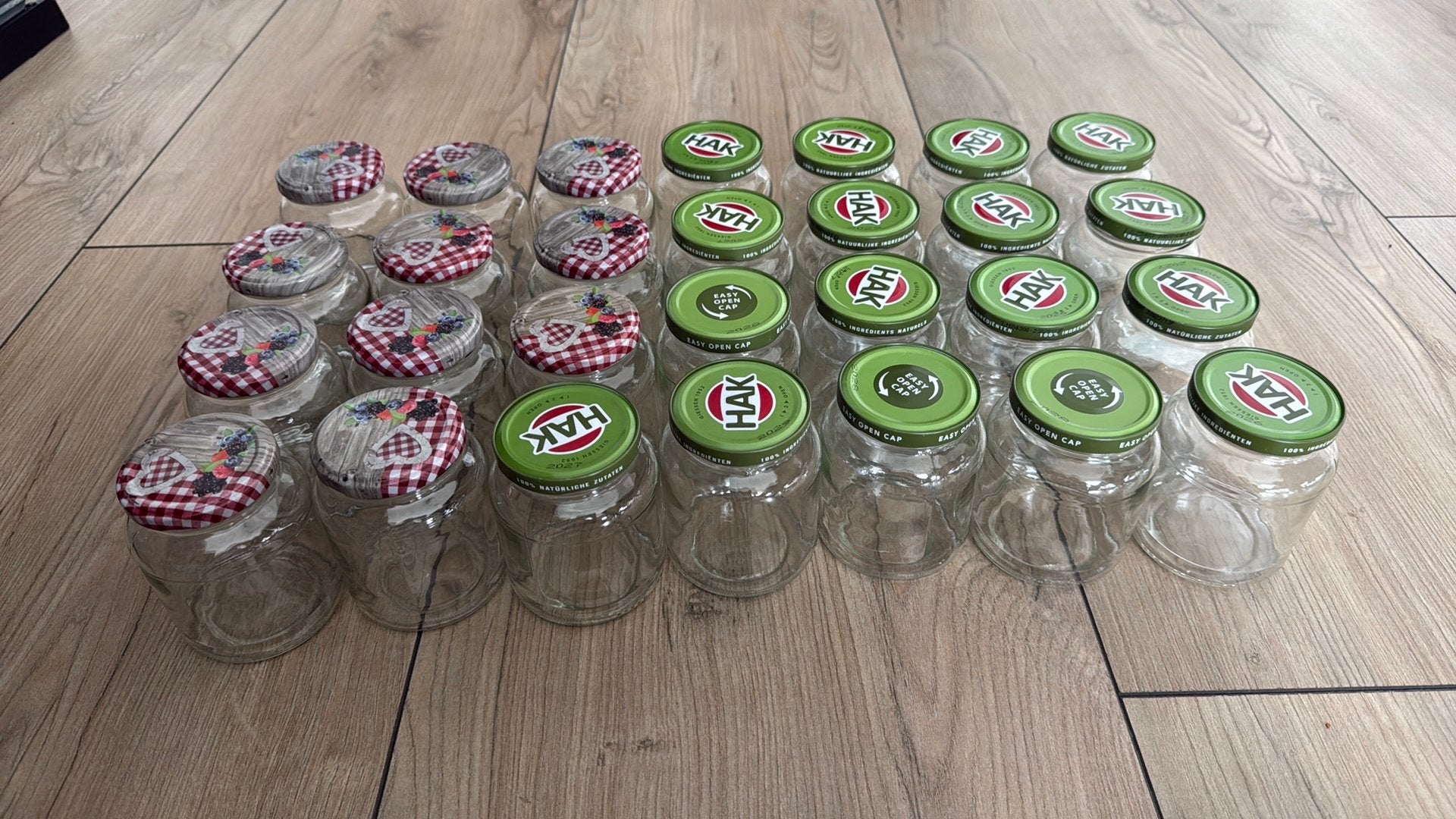 Hergebruikbare  28 stuks hak potten, Ophalen, Zo goed als nieuw, Glas, Pot, Bus of Blik