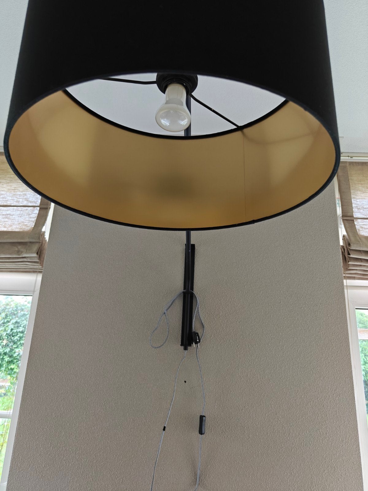 Wandlamp Steinhauer, Huis en Inrichting, Gebruikt, 20 cm, Zwart, Rond