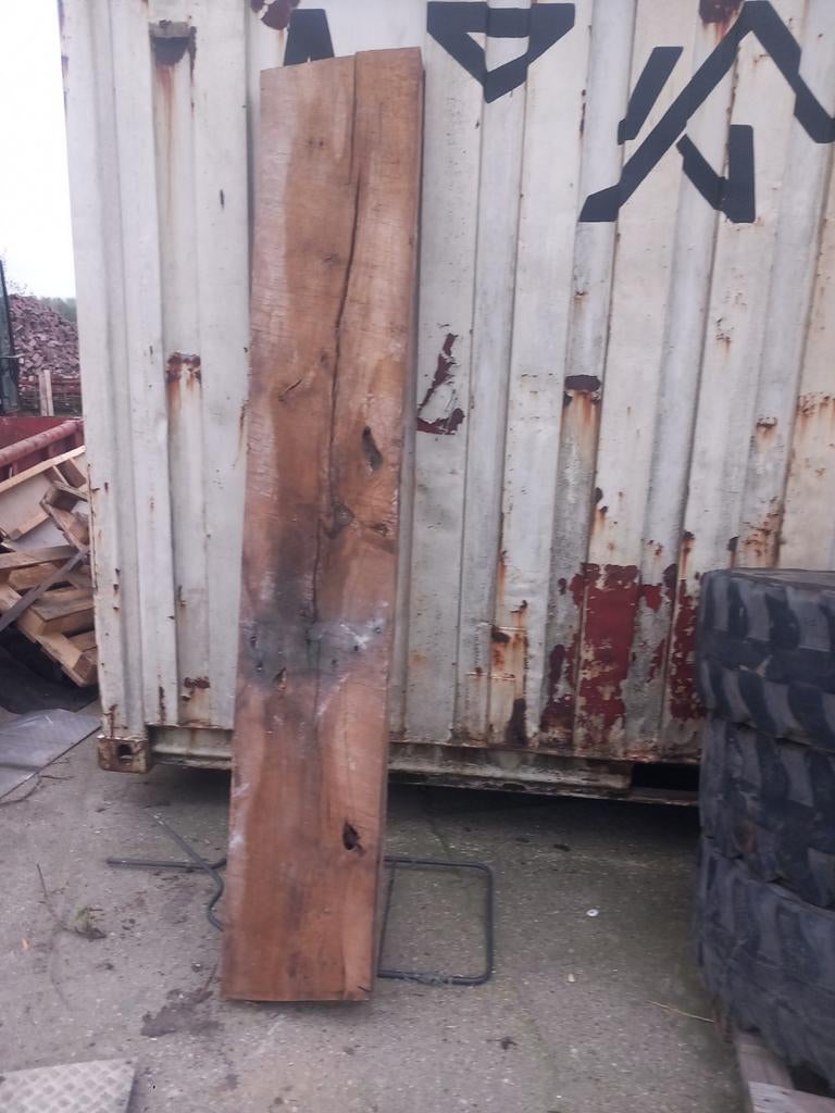 Oude  balk hout, Doe-het-zelf en Verbouw, Ophalen, Gebruikt, Balk, 50 mm of meer