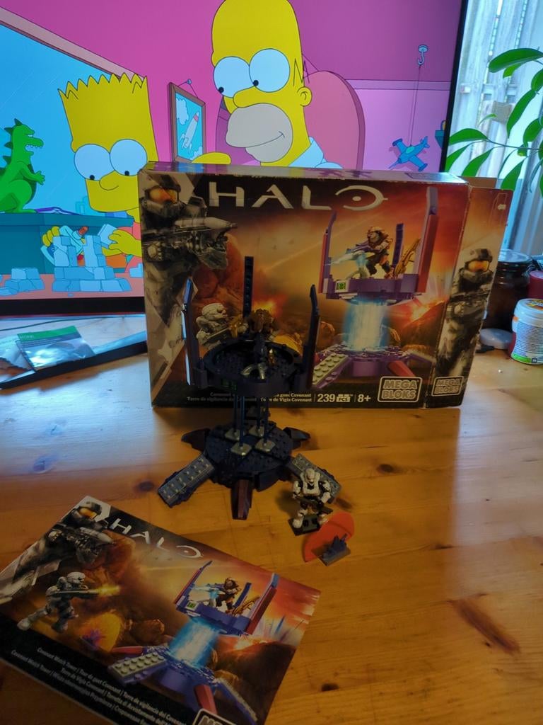 Halo Covenant Watchtower Mega Bloks set, Kinderen en Baby's, Speelgoed | Bouwstenen, Ophalen of Verzenden, Zo goed als nieuw, Megabloks